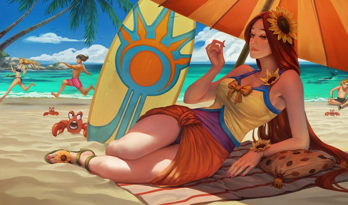 Leona bain de soleil