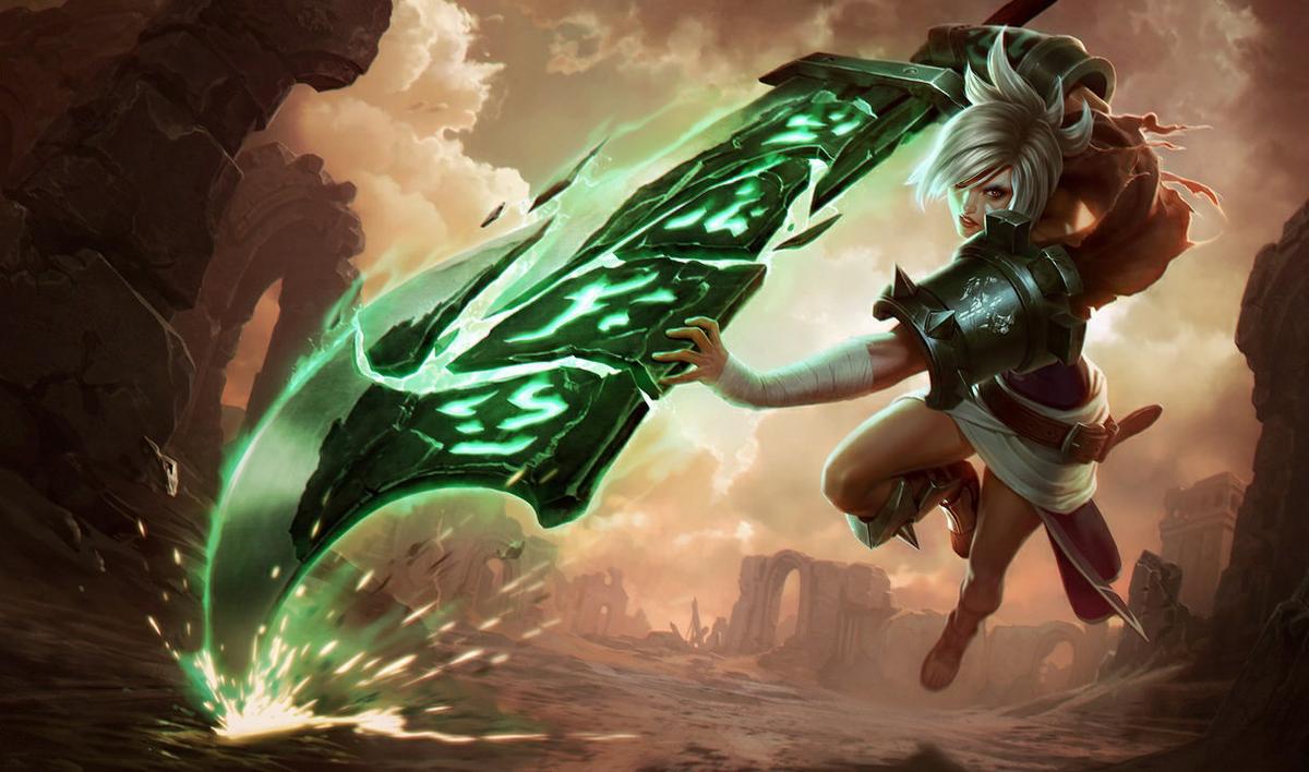 Trying out the new Battle Bunny Prime Riven skin 