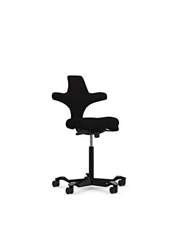HAG Capisco 8106 - Black Fabric on Silver Base