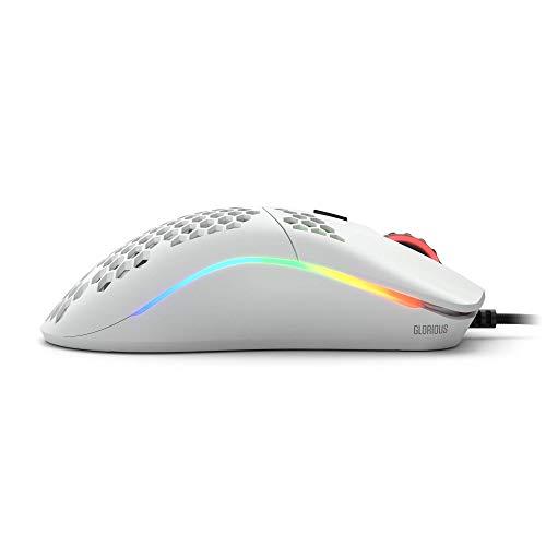 Glorious Model O- (Minus) Gaming Mouse, Matte White (RENEWED)