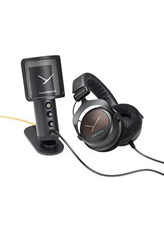 beyerdynamic TEAM TYGR Streaming Bundle including The Open-Back Gaming Headphone TYGR 300 R and The USB-Microphone Fox
