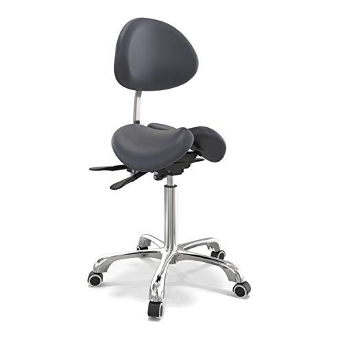 Master Massage Berkeley Ergonomic Split Seat Style Backrest Saddle Stool With Two Tilting Option In Royal Blue, 1count, Blue
