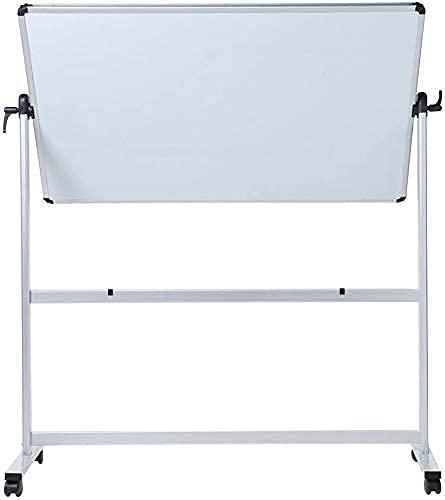 VIZ-PRO Double-Sided Magnetic Mobile Whiteboard, 48 x 36 Inches, Aluminium Frame and Stand