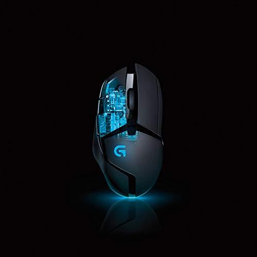 Logitech G402 Hyperion Fury Wired Gaming Mouse, 4,000 DPI, Lightweight, 8 Programmable Buttons, Compatible with PC / Mac - Black