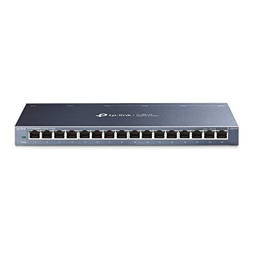 TP-LINK 16-Port hub 10/100 / 1000Mbps Desktop Gigabit Metal housing Set Unnecessary 5-Year Warranty Wall Mount Switching hub TL-SG116
