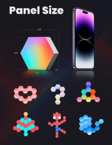 Cololight Hexagon Lights, Wall Light for Room Decor, Night Light, Music Sync LED Gaming Light, App Control Cool RGB Lights for Bedroom Decoration, Work with Alexa&Google 3Pcs PRO