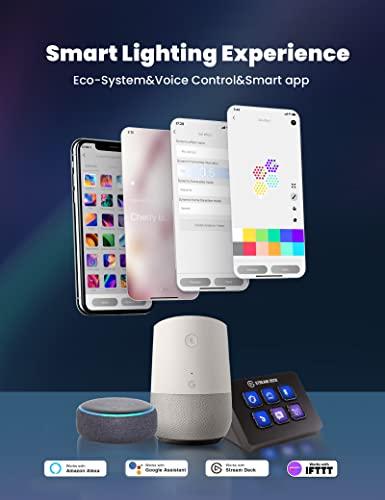 Cololight Hexagon Lights, Wall Light for Room Decor, Night Light, Music Sync LED Gaming Light, App Control Cool RGB Lights for Bedroom Decoration, Work with Alexa&Google 3Pcs PRO