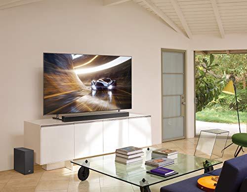 Samsung Harman Kardon 5.1.2 Dolby Atmos Soundbar HW-Q80R with Wireless Subwoofer, Adaptive Sound, Game Mode, 4K Pass-Through with HDR, Bluetooth & Alexa Compatible