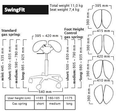 Salli Swing Fit Saddle Seat