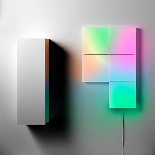 LIFX Tile Modular Light, Tile Light, Color Changing, Dimmable, No Hub Required, App and Voice Control, Compatible with Alexa, Apple HomeKit, Google Assistant and Microsoft Cortana - 5 Pack