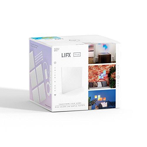 LIFX Tile Modular Light, Tile Light, Color Changing, Dimmable, No Hub Required, App and Voice Control, Compatible with Alexa, Apple HomeKit, Google Assistant and Microsoft Cortana - 5 Pack