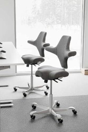 HAG Capisco 8106 - Black Fabric on Silver Base