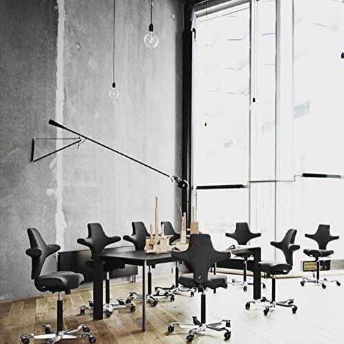 HAG Capisco 8106 - Black Fabric on Silver Base