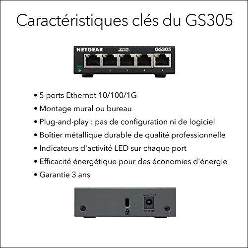 Switch NETGEAR 5PORTS GIGABIT Ethernet Switch