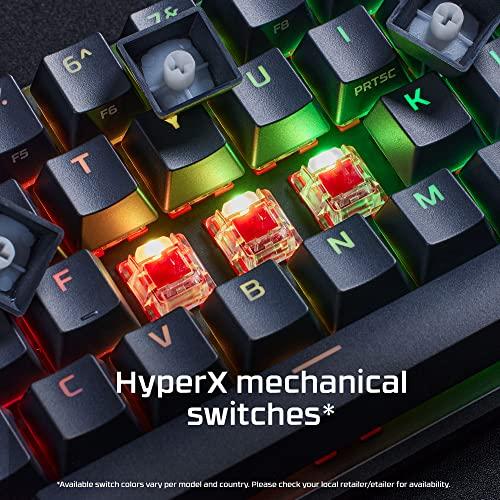 HyperX Alloy Origins 65 - Mechanical Gaming Keyboard – Compact 65% Form Factor - Linear Red Switch - Double Shot PBT Keycaps - RGB LED Backlit - NGENUITY Software Compatible