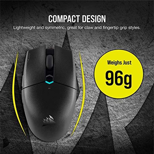 Corsair Katar Pro Wireless, Lightweight FPS/MOBA Gaming Mouse with Slipstream Technology, Compact Symmetric Shape, 10,000 DPI - Black