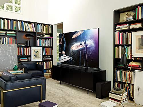 SAMSUNG Harman Kardon 7.1.4 Dolby Atmos Soundbar HW-Q90R with Wireless Subwoofer and Rear Speaker Kit, Adaptive Sound, Game Mode, 4K Pass-Through with HDR, Bluetooth & Alexa Compatible (HW-Q90R/ZA)