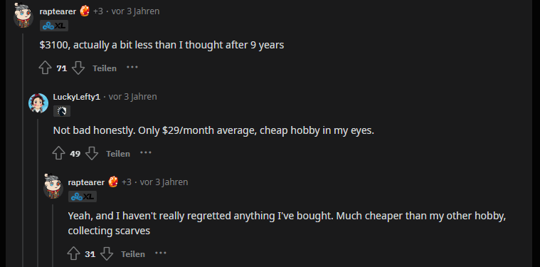 How much Money Have Others Spent?
