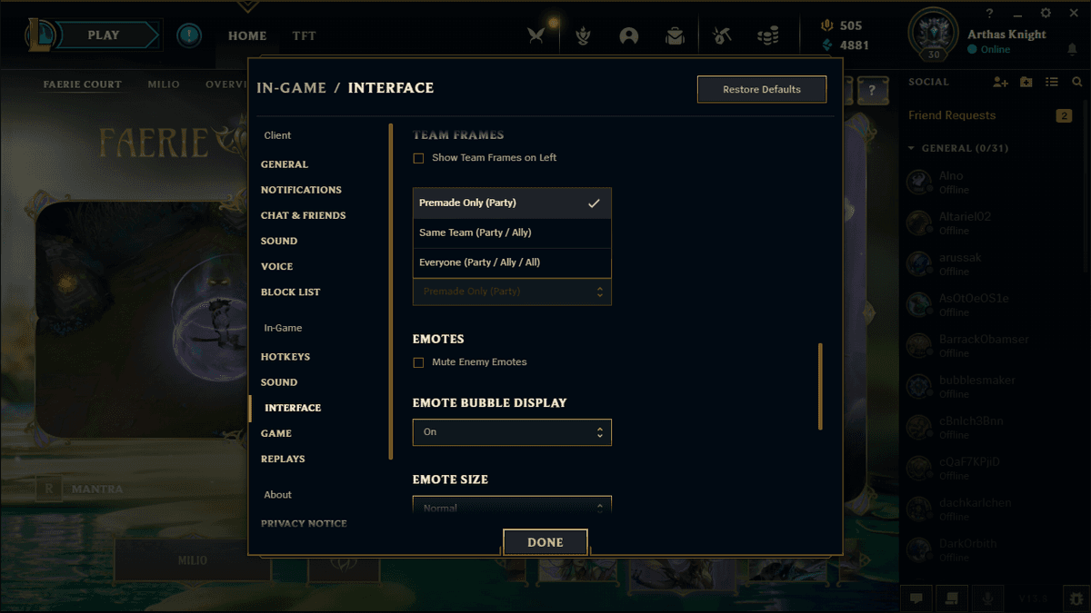 League of Legends Chat Privacy