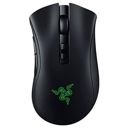 Razer DeathAdder V2 Pro Wireless Gaming Mouse: 20K DPI Optical Sensor - 3X Faster Than Mechanical Optical Switch - Chroma RGB Lighting - 70 Hr Battery Life - 8 Programmable Buttons - Classic Black