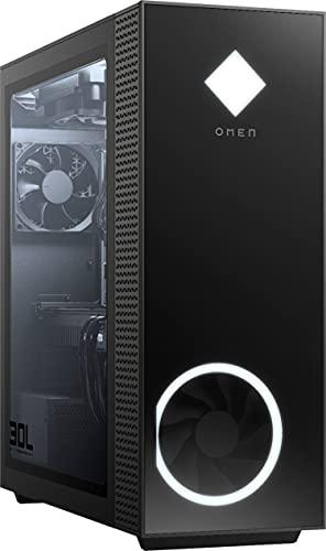 HP OMEN 30L Gaming Desktop Gamer Tower, AMD 8-Core Ryzen 7 5800X Up to 4.7 GHz Beat 10th i7-10700F,RTX 3060 Ti (32GB DDR4 RAM | 1TB PCIe SSD 2TB HDD) VR Ready 750W PSU Liquid Cooling WIN10P 32GB HDD