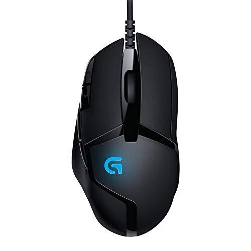 Logitech G402 Hyperion Fury Wired Gaming Mouse, 4,000 DPI, Lightweight, 8 Programmable Buttons, Compatible with PC / Mac - Black