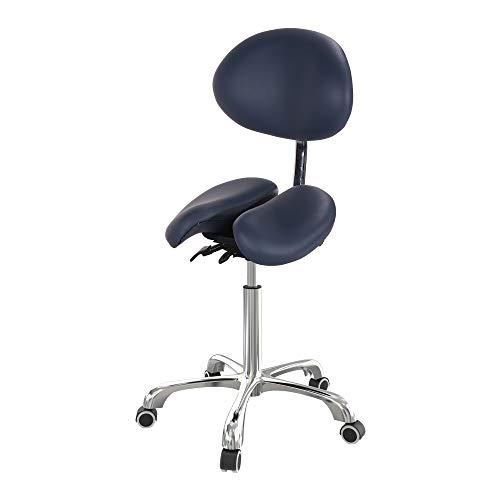 Master Massage Berkeley Ergonomic Split Seat Style Backrest Saddle Stool With Two Tilting Option In Royal Blue, 1count, Blue