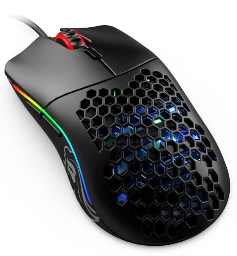 Glorious Gaming Mouse - Model O Minus 58 g Superlight Honeycomb Mouse, Mouse with Lights -Matte Black Mouse, USB Gaming Mouse