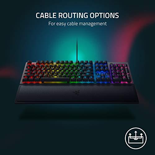 Razer BlackWidow V3 Mechanical Gaming Keyboard: Green Mechanical Switches - Tactile & Clicky - Chroma RGB Lighting - Compact Form Factor - Programmable Macro Functionality, Classic Black