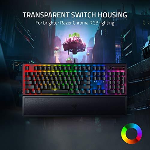 Razer BlackWidow V3 Mechanical Gaming Keyboard: Green Mechanical Switches - Tactile & Clicky - Chroma RGB Lighting - Compact Form Factor - Programmable Macro Functionality, Classic Black