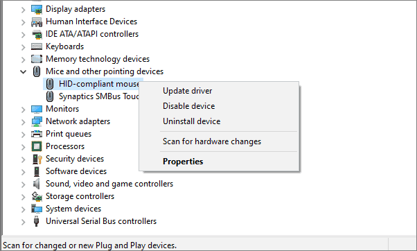 Disable device in Device Manager