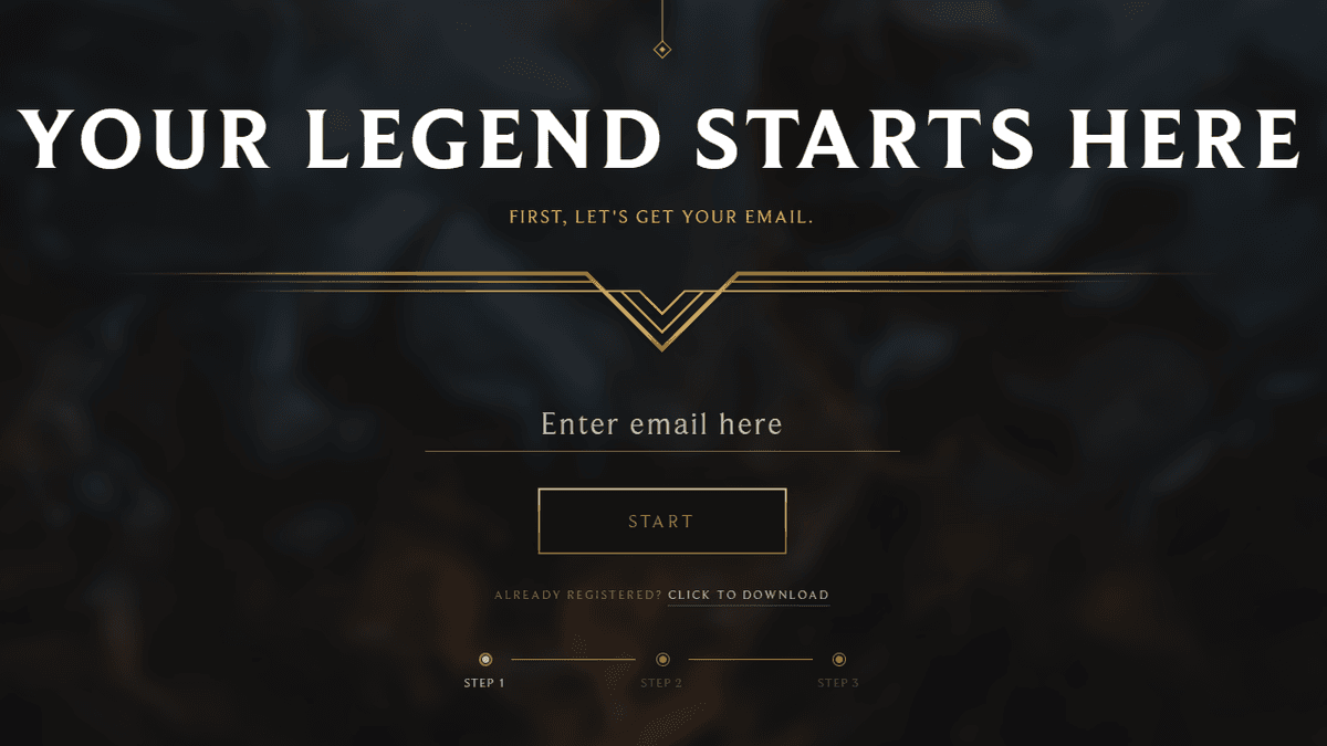 League of Legends Signup