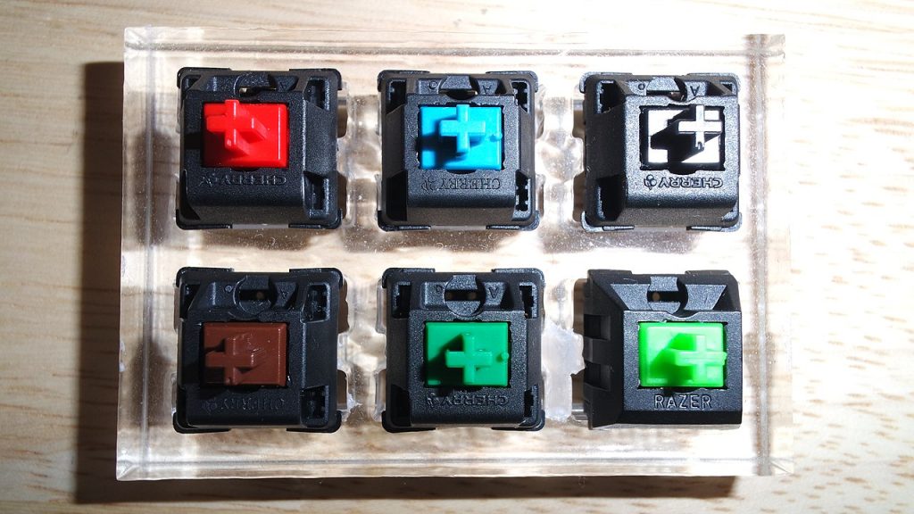 Cherry MX switches and Razer switch