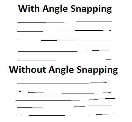 Angle Snapping vs no Angle Snapping